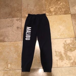 navy blue malibu sweatpants (john galt/ brandy)